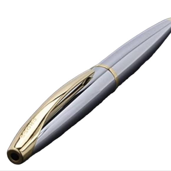 Cross ATX 23KT Gold and Chrome Medalist Medium Ballpoint Pen - Picture 2 of 8